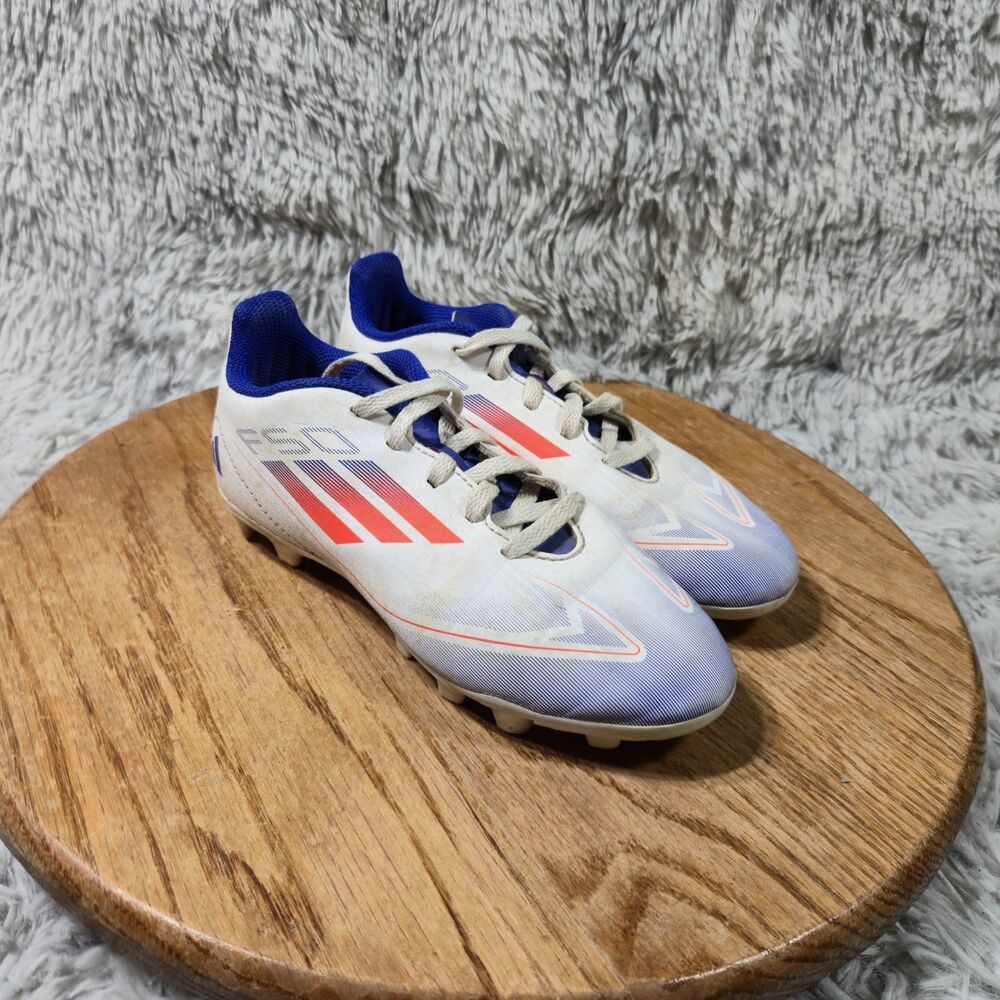 Adidas F50 Club Kids Sz 1 Flexible Ground Futbol Outdoor Soccer Cleats IF1382
